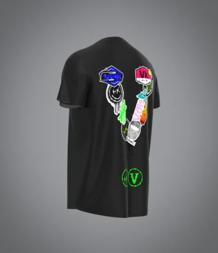Stick The World Black T Shirt 2