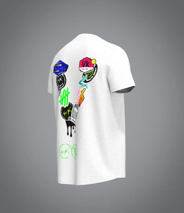 Stick The World White T Shirt 2